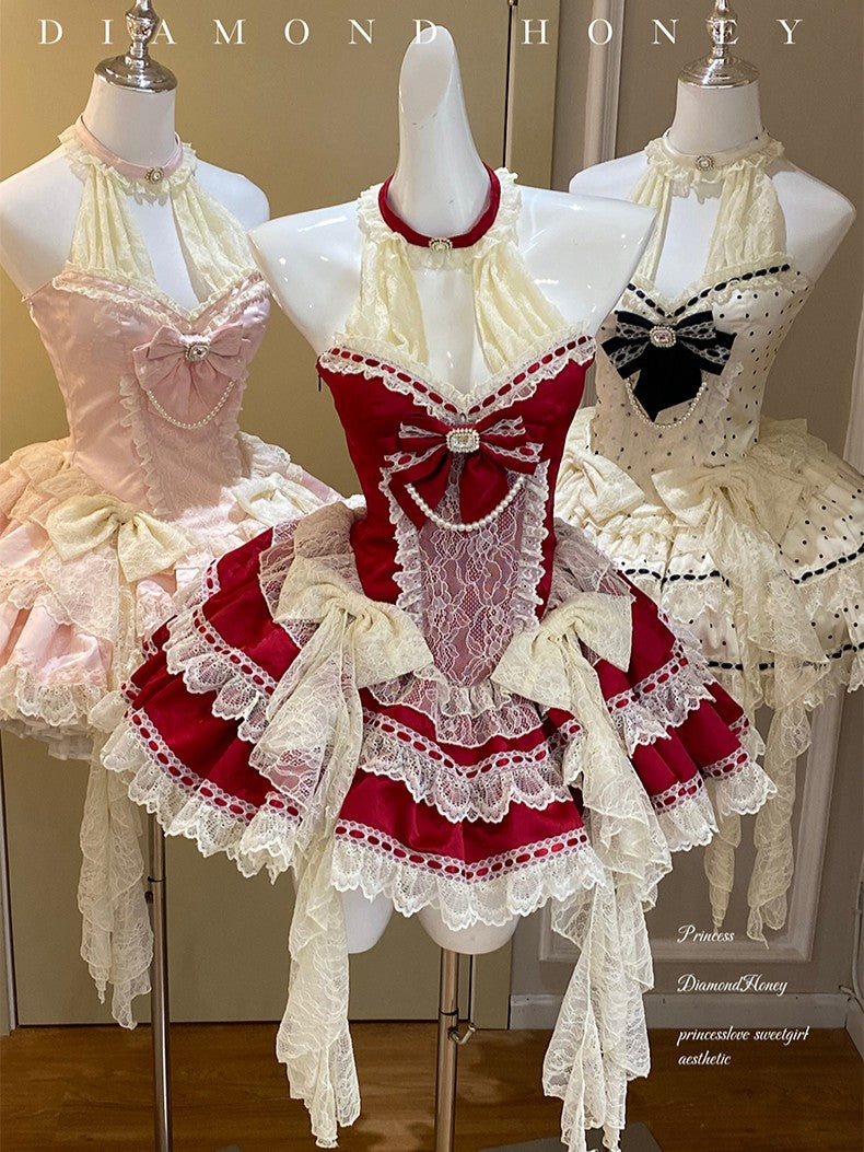 Sweet Girly Christmas Party Dress LFD0009