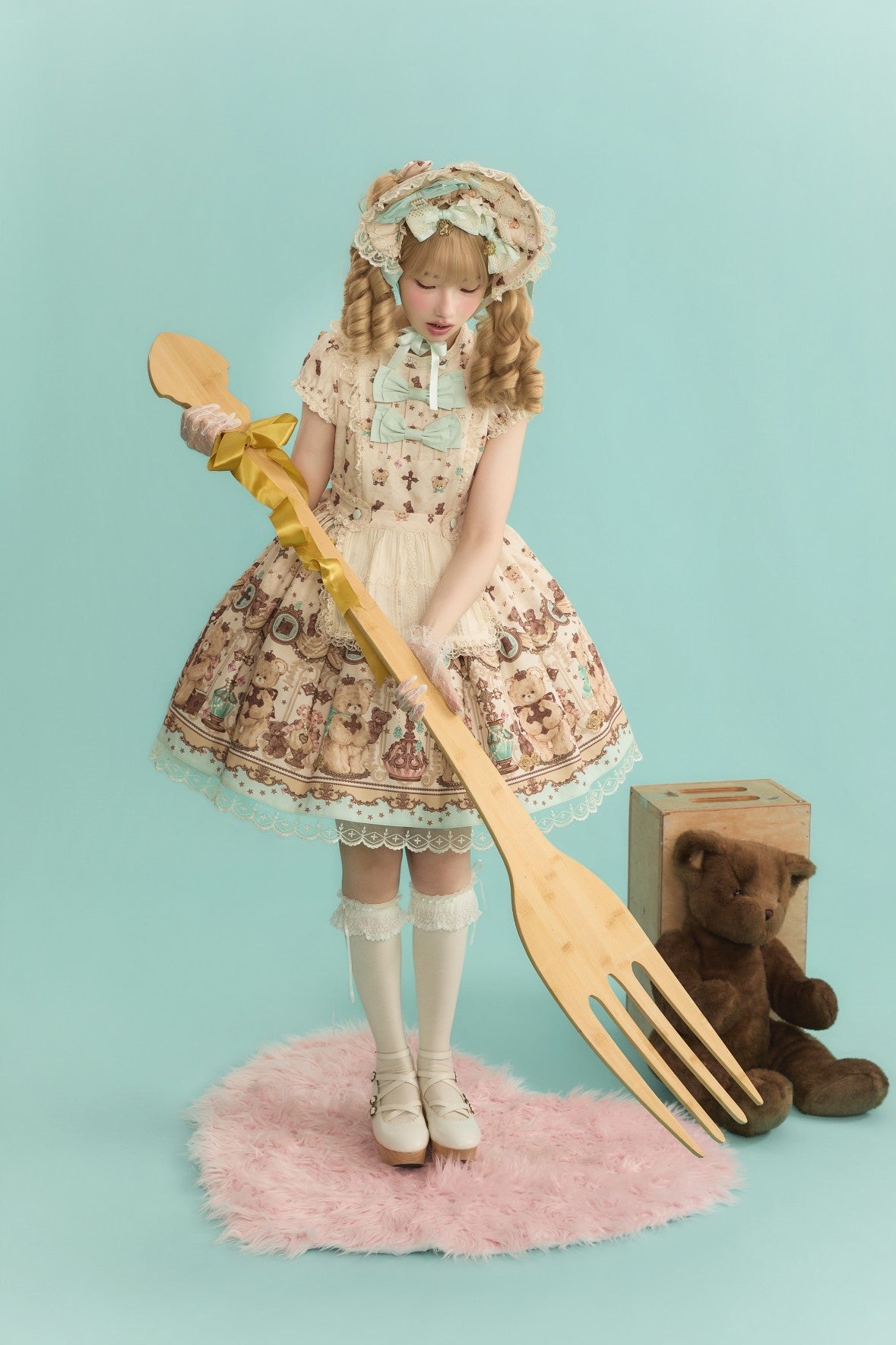 Cross Bear Sweet Vintage Original Lolita JSK and OP Dress Series