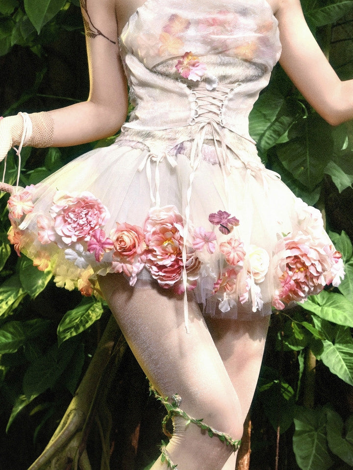 Forest Spirit Mori Style Top & Skirt Set