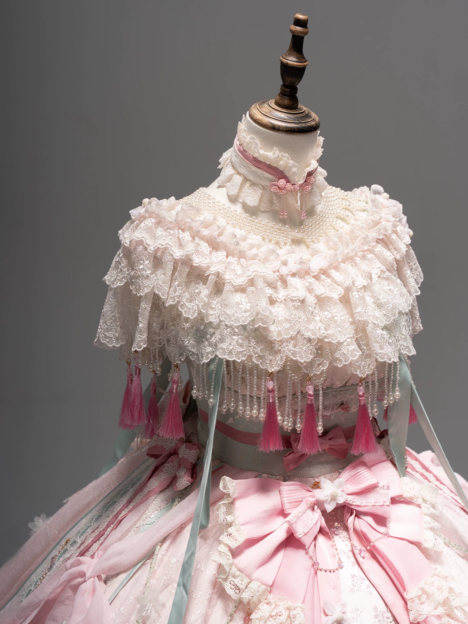 Hibiscus Huadan Pink Wa Lolita Short JSK Dress