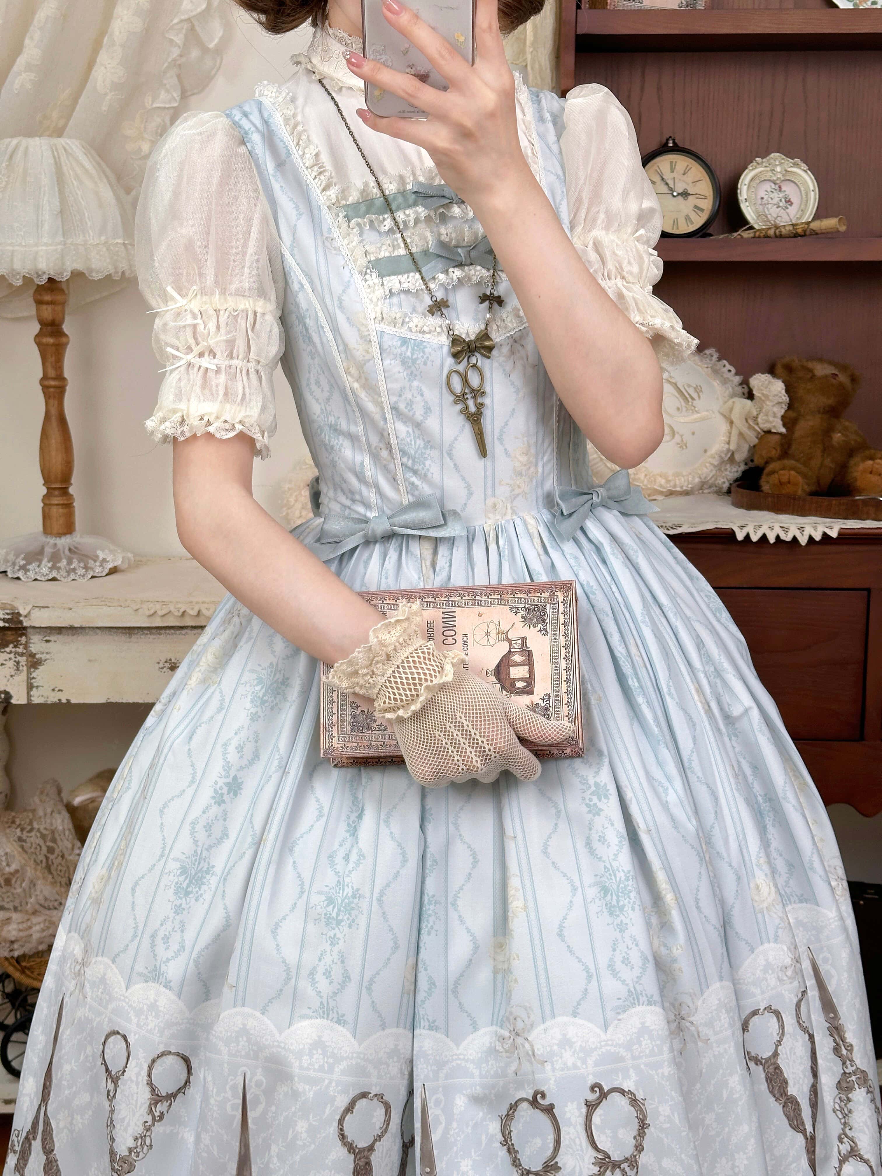 Small Scissors Classic Lolita JSK Dress Set
