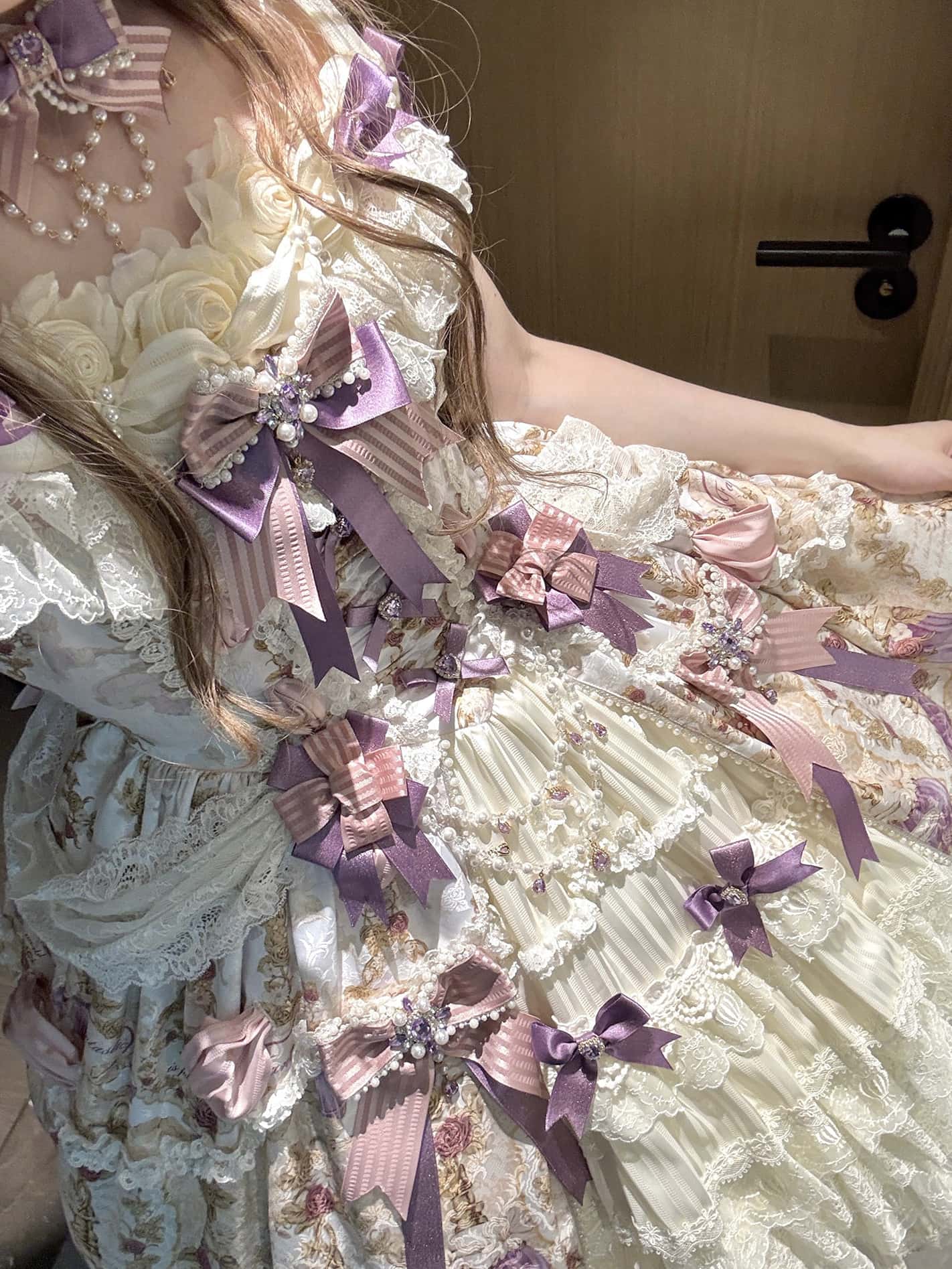 Antique Gem Fragrance Lolita Purple JSK Dress Set