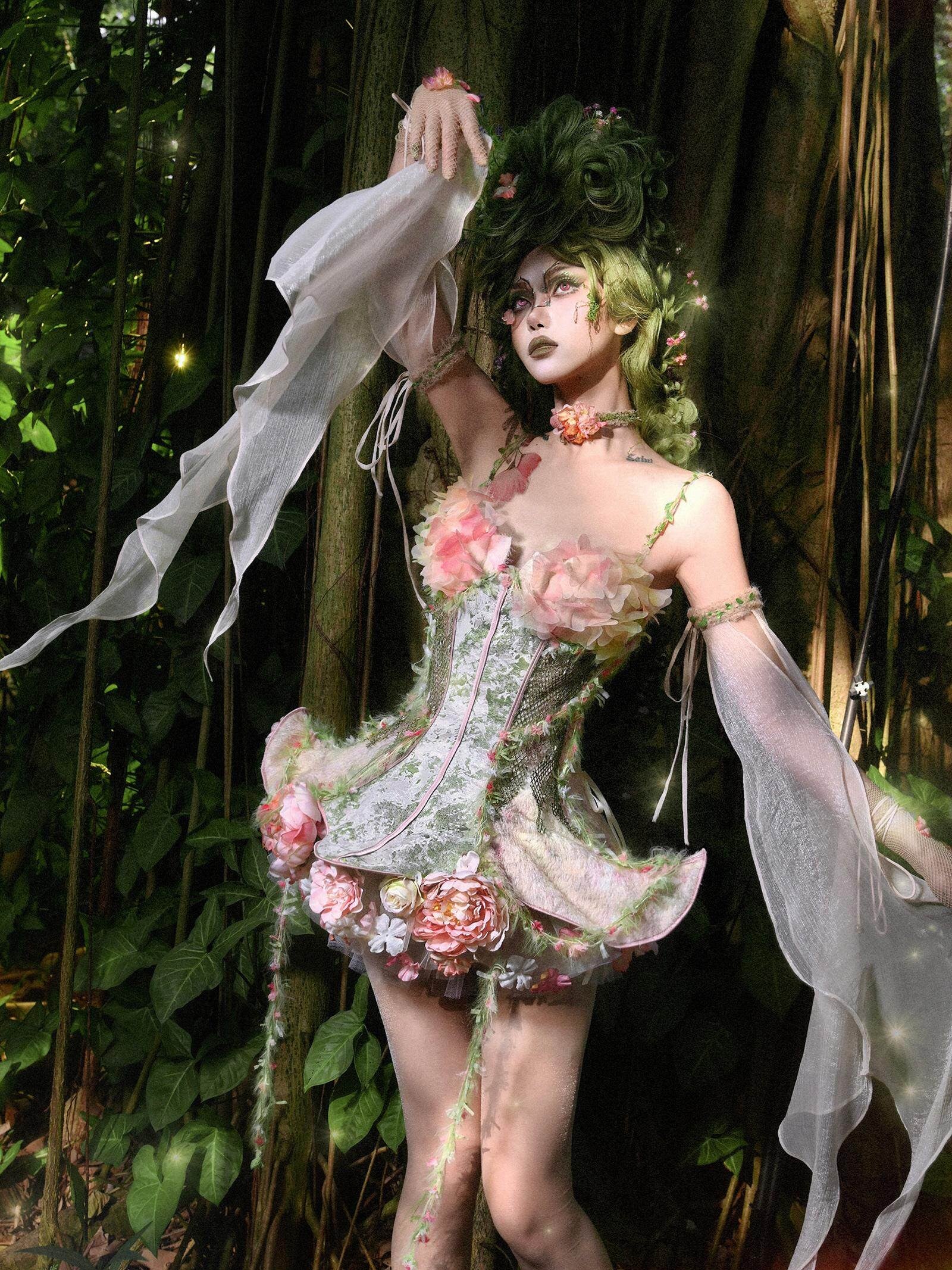 Robe midi corset Esprit de la Forêt