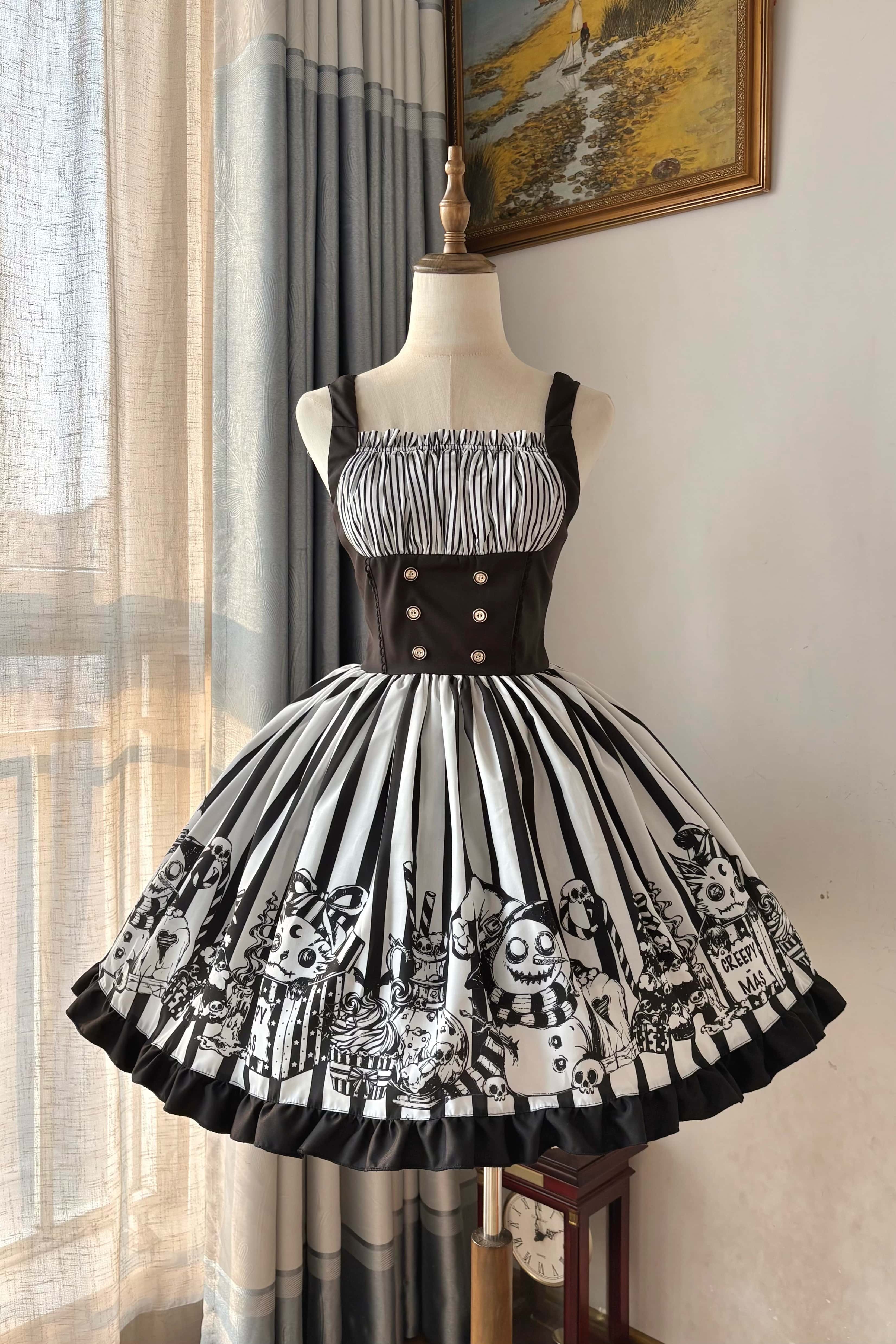 Weird Christmas Lolita Gothic JSK Dress