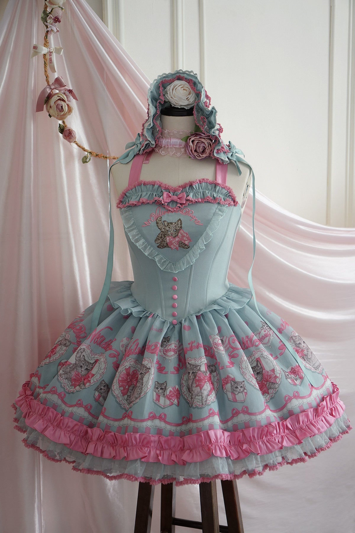 Cupid Kitten Lolita Waist JSK & OP Dress