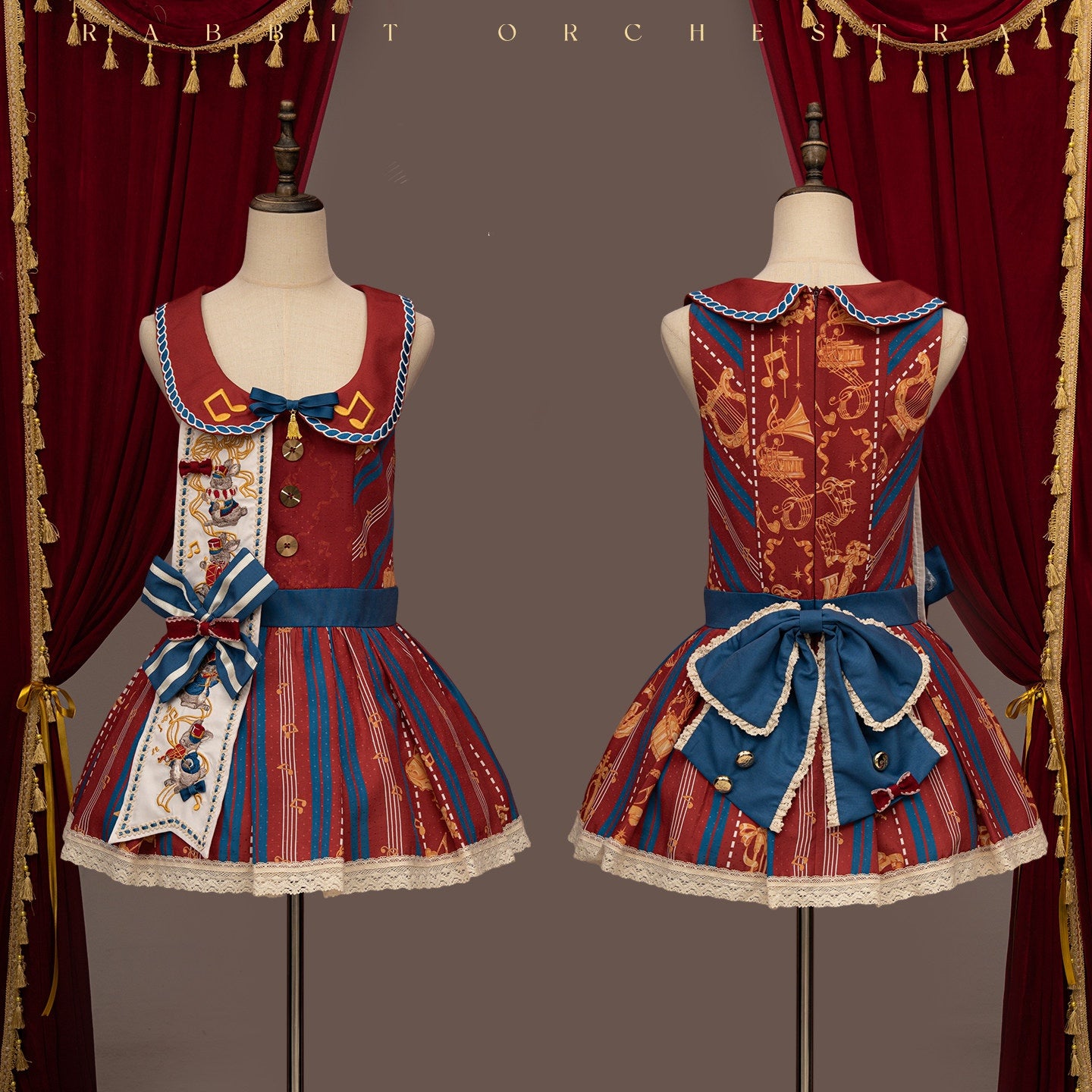 Rabbit Orchestra Lolita Embroidered Cute OP / JSK Dress