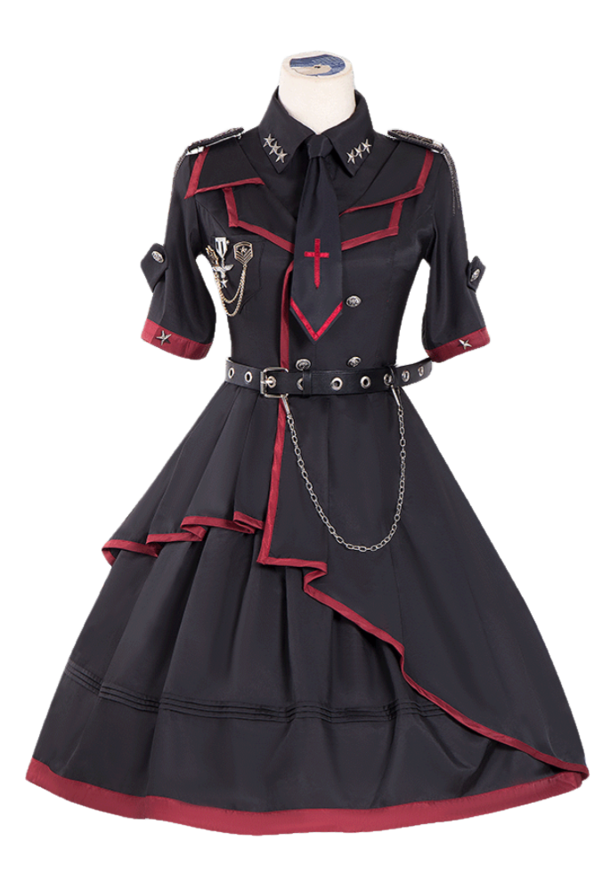Robe militaire longue "Bites the Dust"
