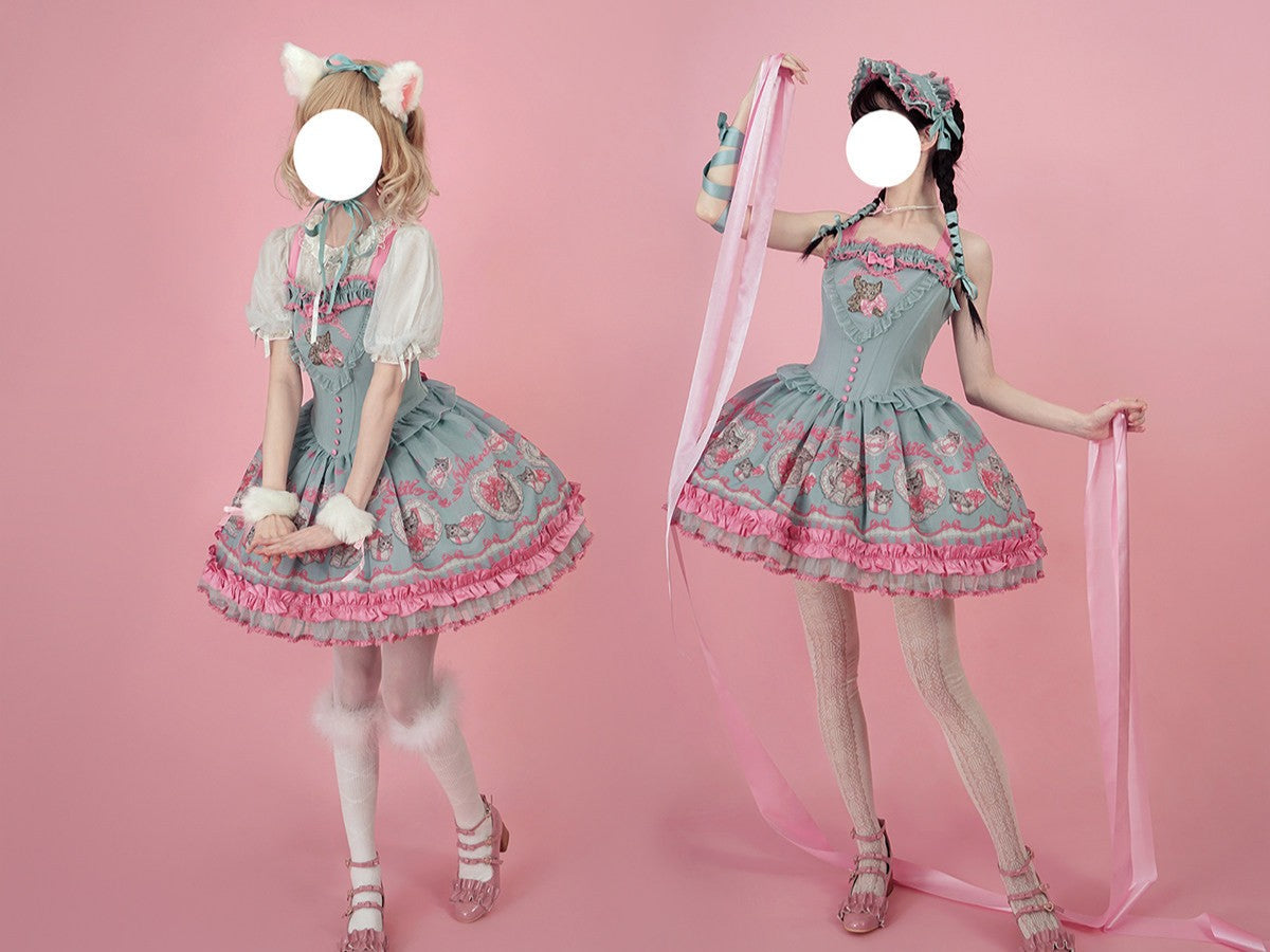 Cupid Kitten Lolita Waist JSK & OP Dress