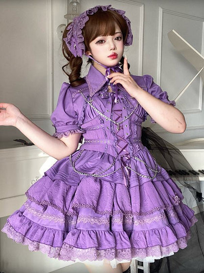 Lolita Harajuku Gothic JSK Dress (6 Colors) LG1 LS1017