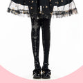 Lolita Gothic Thorn Cross Print Tights LE9017