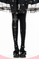 Lolita Gothic Thorn Cross Print Tights
