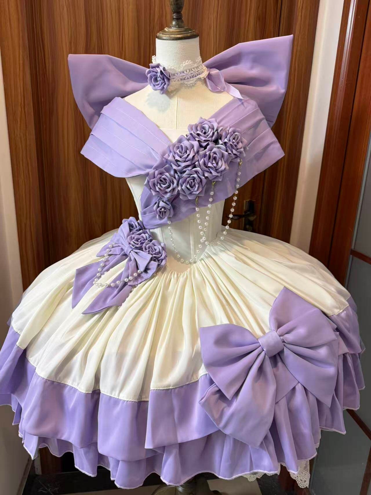 Treasure Chest Rose Lolita Purple Dress