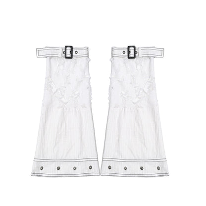 Lolita White Tie-Dye Punk Suspender Dress LG1020