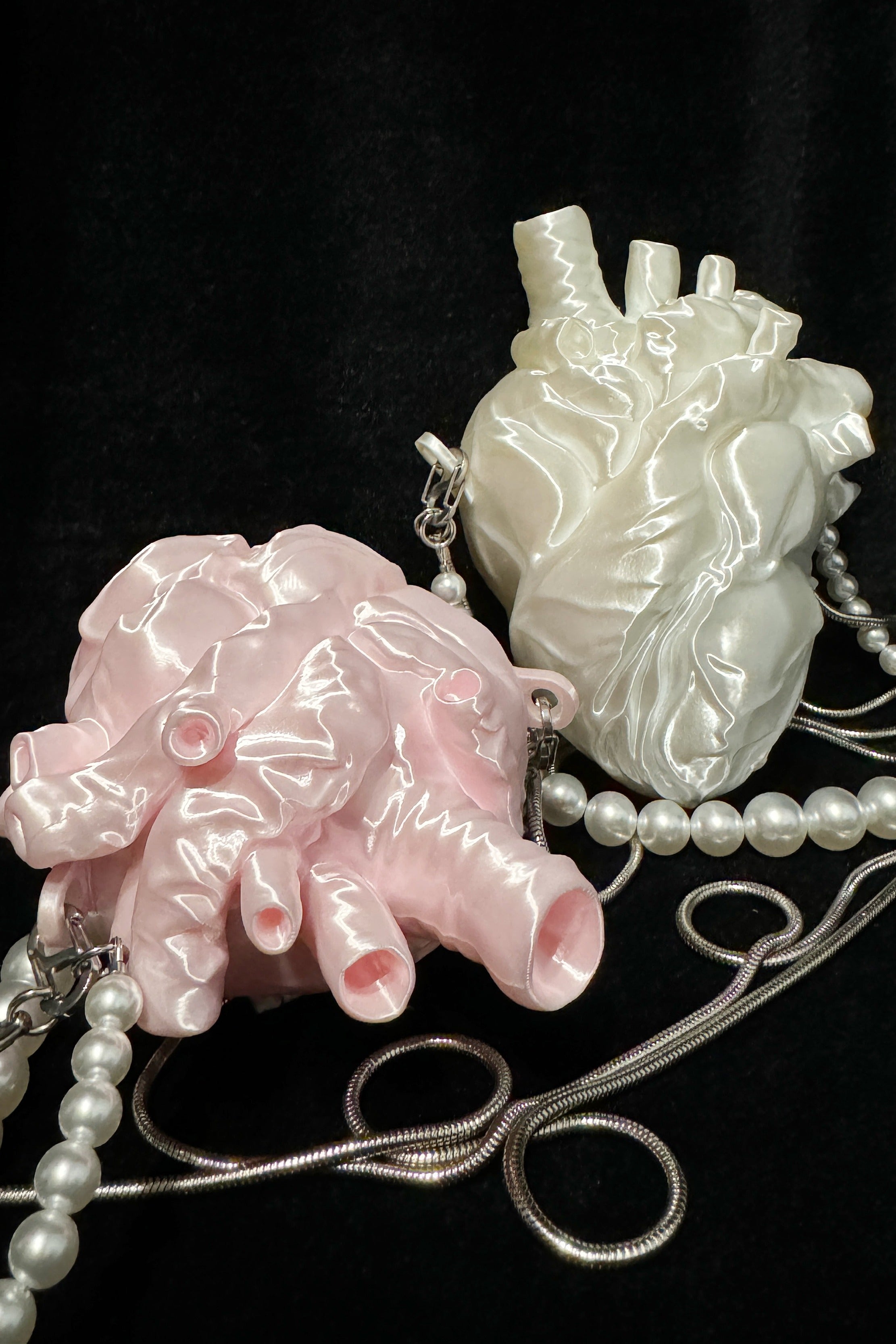 3D‑Printed Anatomical Heart Crossbody Bag Gothic Purse