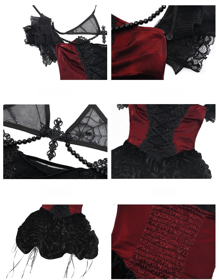 Duchess Gothic Spider Web Dress
