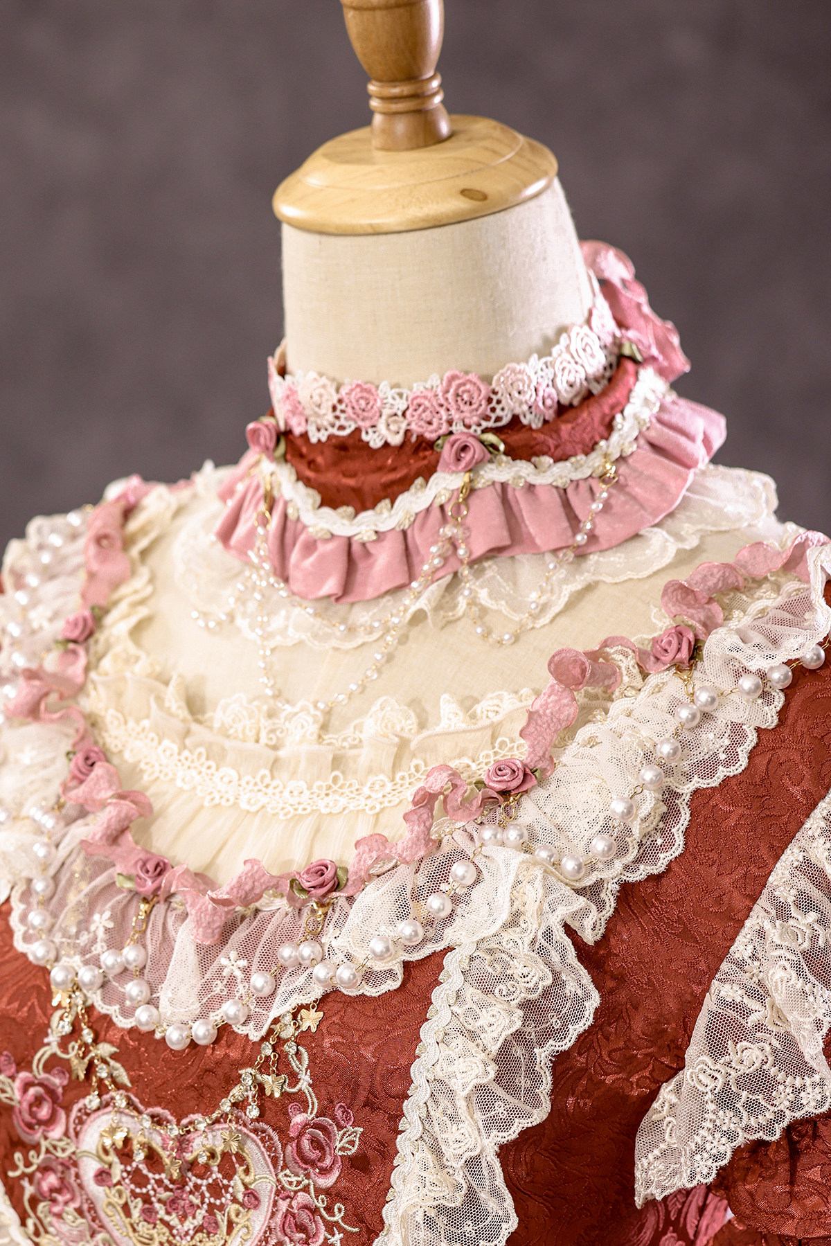 Moonlit Rose Vintage Cake Lolita OP Dress