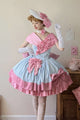 Treasure Chest Rose Lolita Blue & Pink Dress