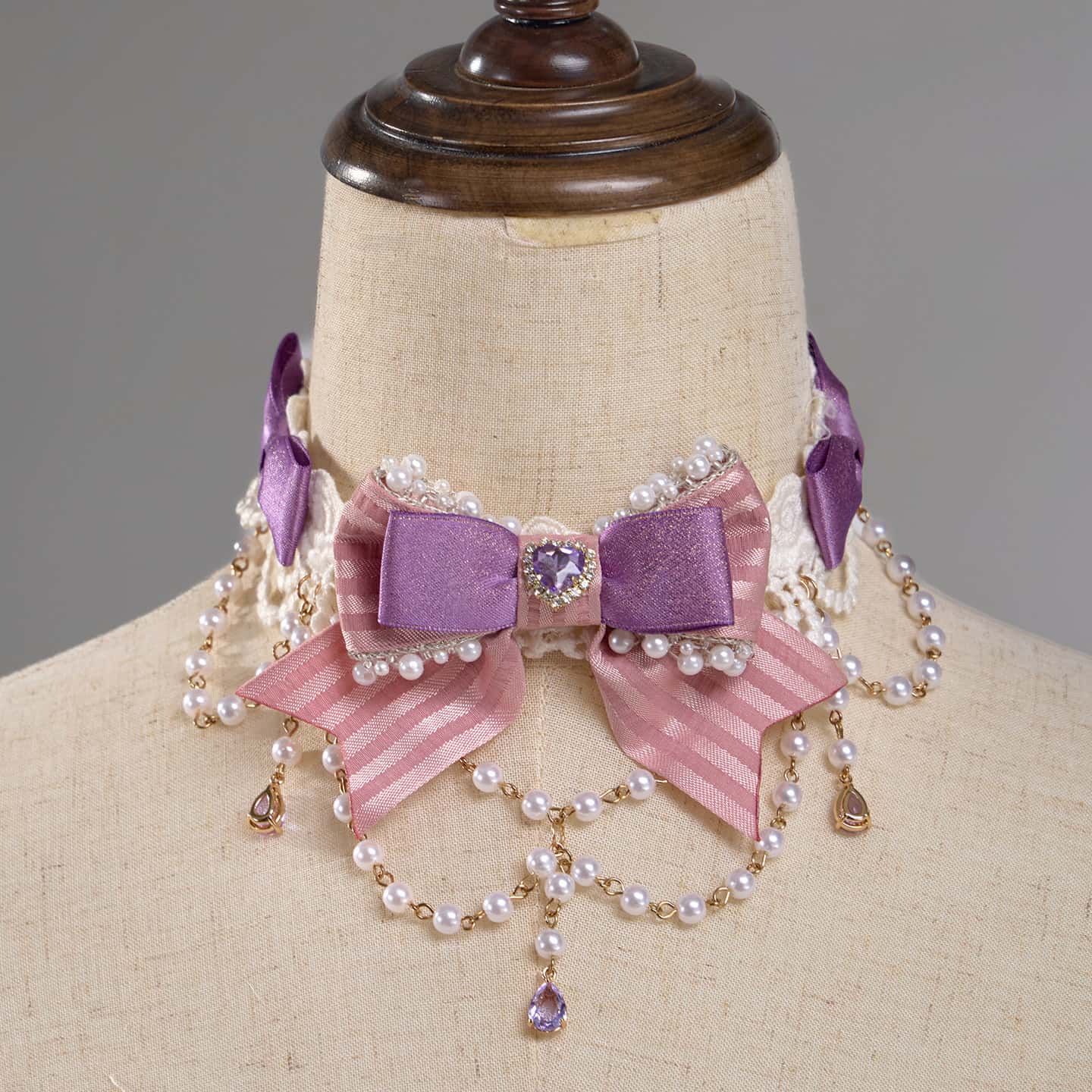 Antique Gem Fragrance Lolita Purple JSK Dress Set