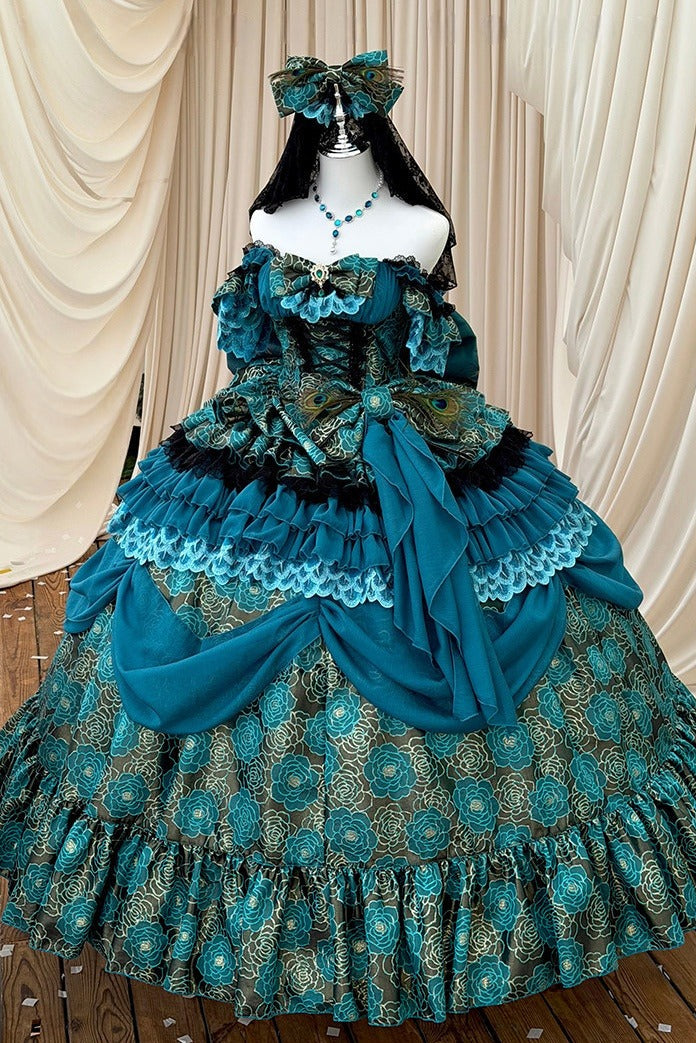 Spirit Peacock Princess Evening Dress
