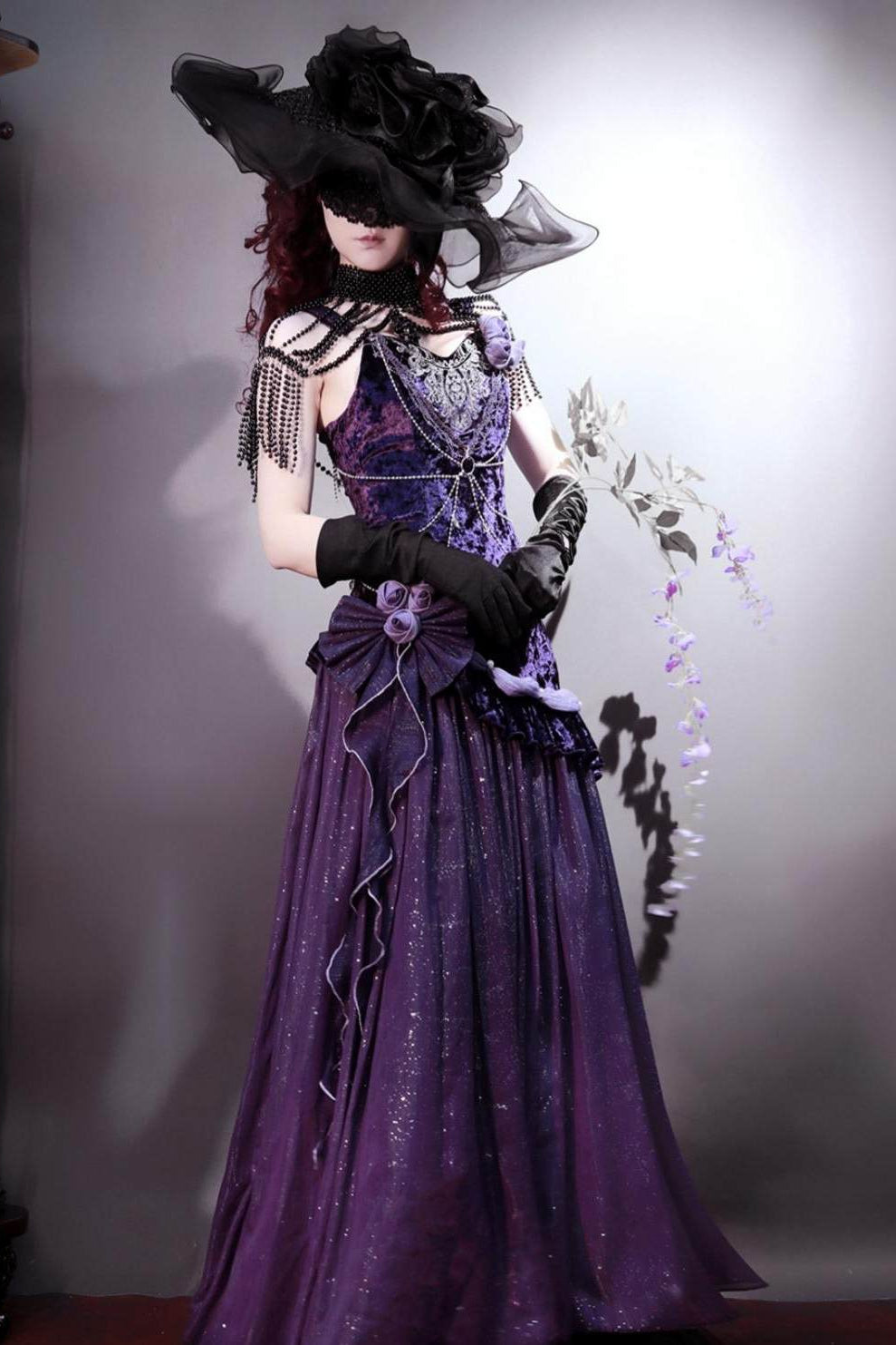 Lolita Gothic Elegant Velvet Fishtail Formal Dress