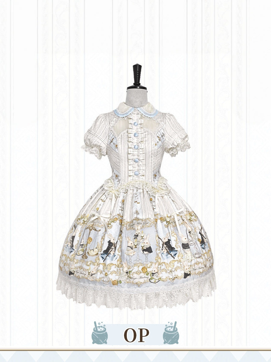Magic Academy Record Vintage‑Old‑School Printed Lolita JSK / OP Dress