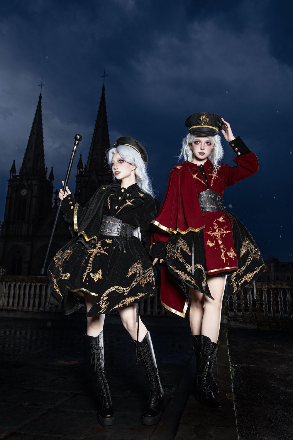 Crown of Wandering Dragon Lolita Original Designed Military Set