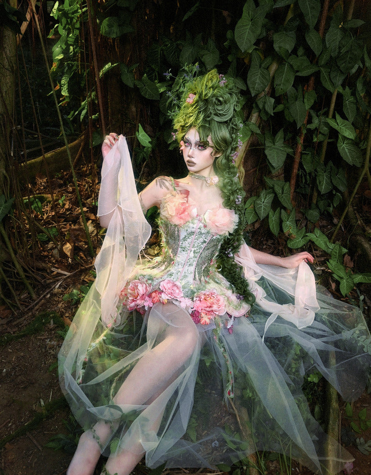 Robe midi corset Esprit de la Forêt