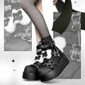 Little Bone Furry Y2K Platform Boots LE5020