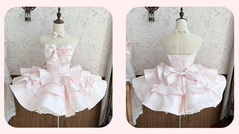Satin Fantasy Lolita Short Length Cocktail Dress