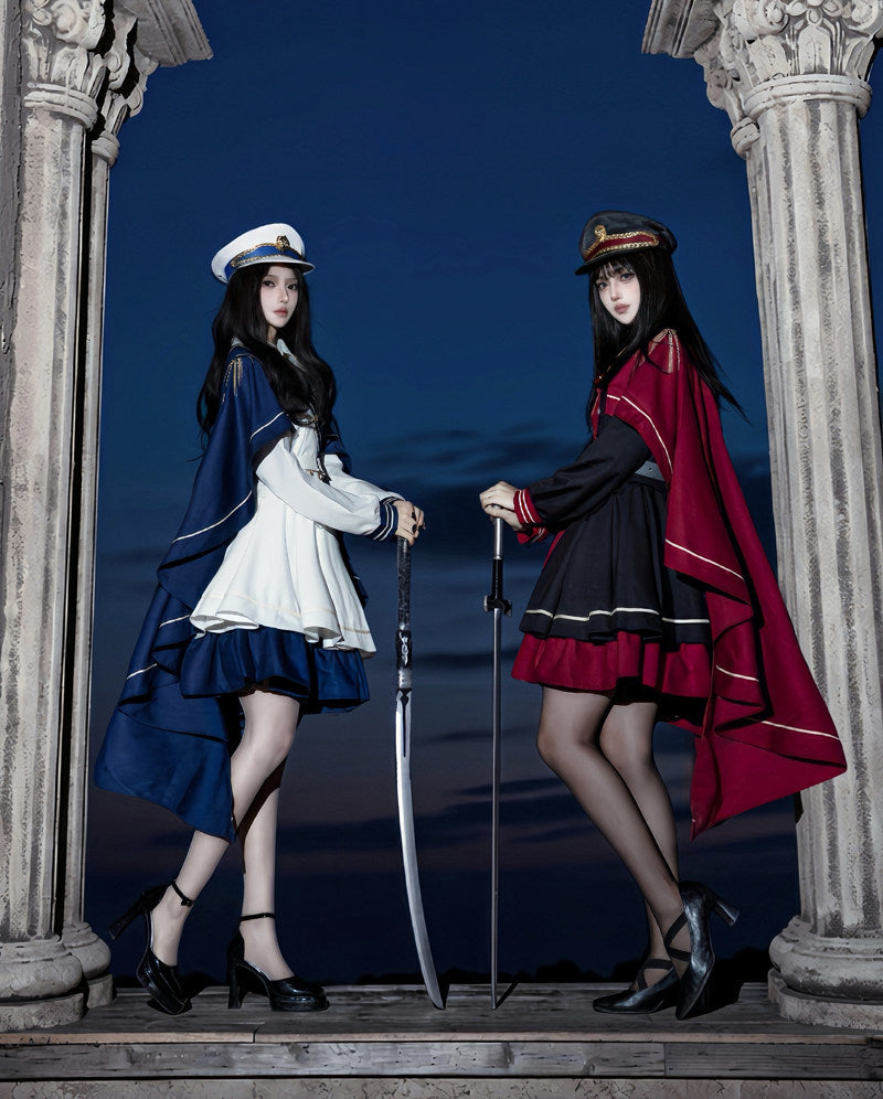 Holy Crown Rose Lolita Military Style Tyrant Maiden Set