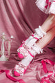 Lolita Sweet Bow Pearl Wedge Heels
