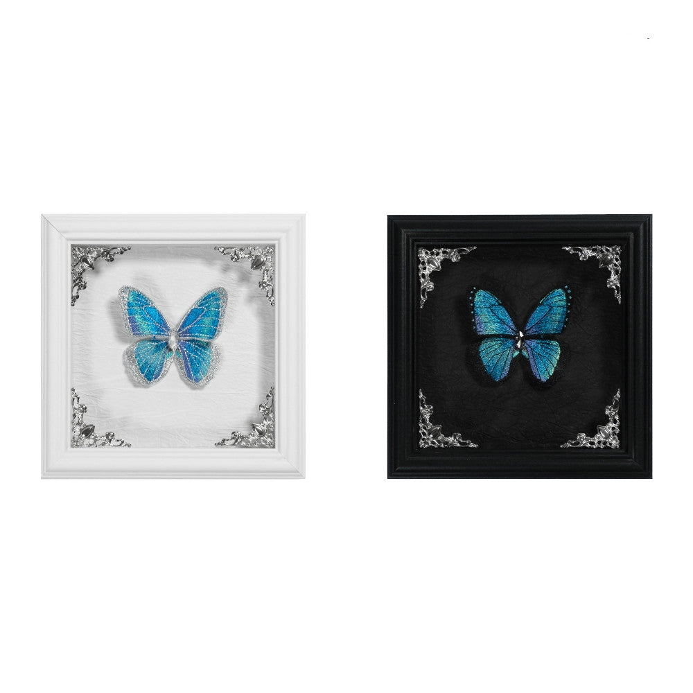 Cabinet Of Curiosities II Dark Gothic Butterfly Embroidered Photo Frame