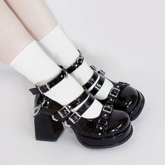 Lolita Japanese Mary Jane Elegant High Heels LE5021
