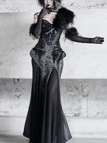 Lolita Dark Style Gothic Dress LG1048