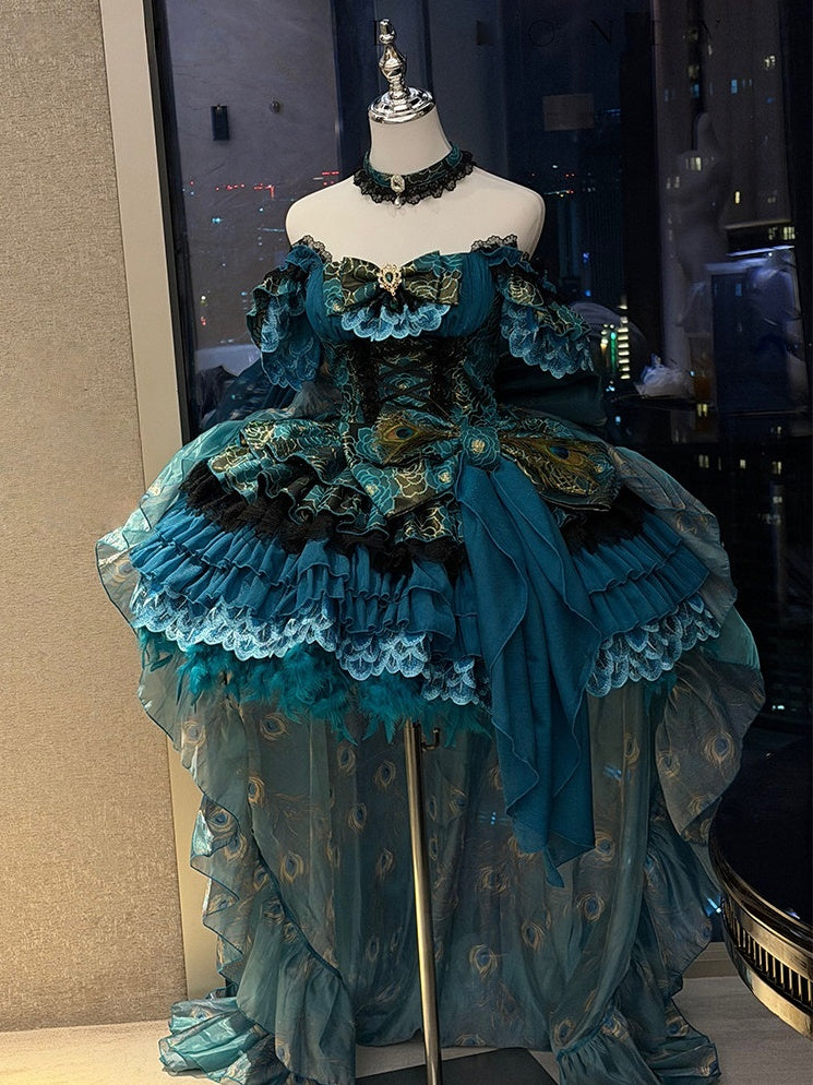 Spirit Peacock Princess Evening Dress