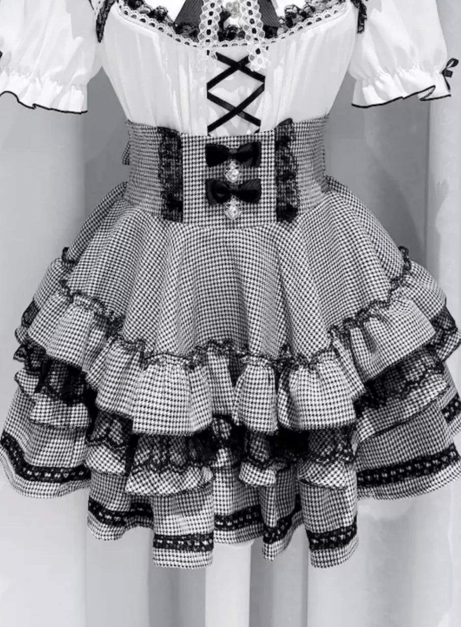Vanilla Reply Transfer Student Collab Sweet Blouse and Skirt