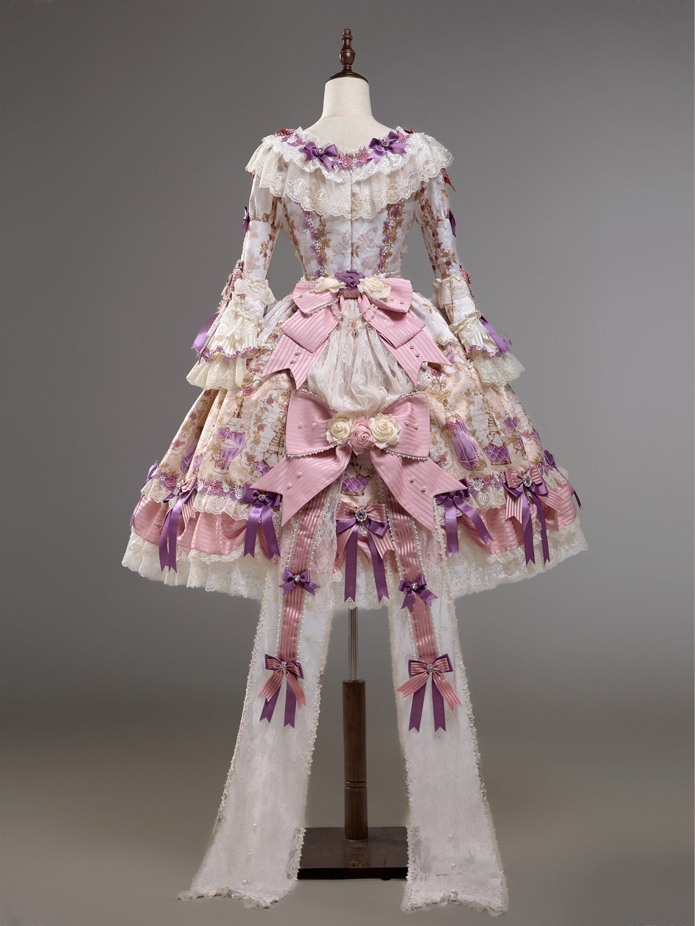 Antique Gem Fragrance Lolita Purple Long Dress Set