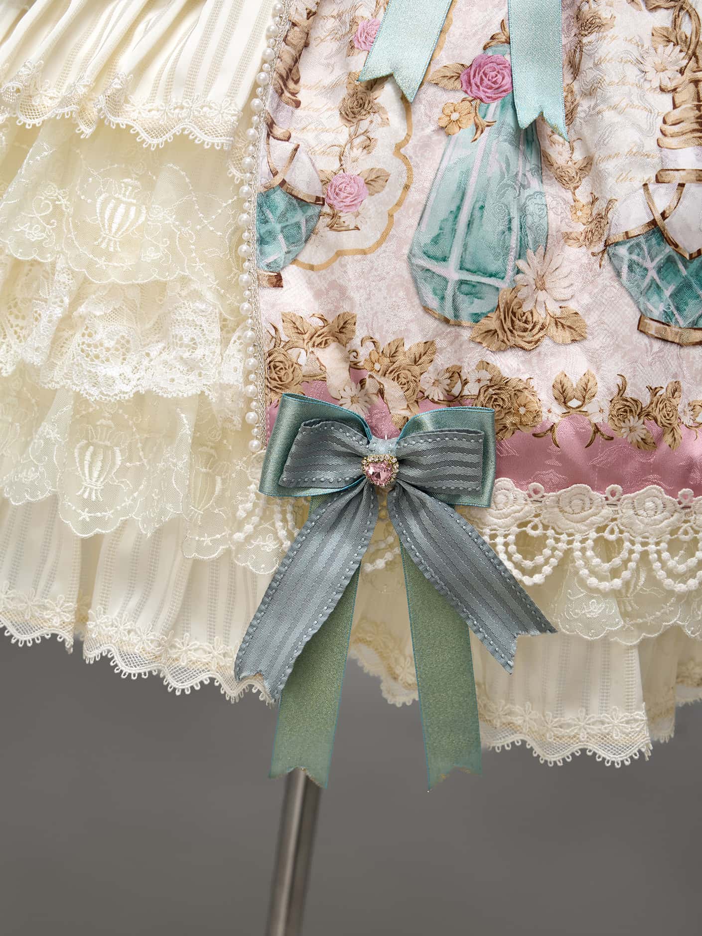 Antique Gem Fragrance Lolita Green JSK Dress Set