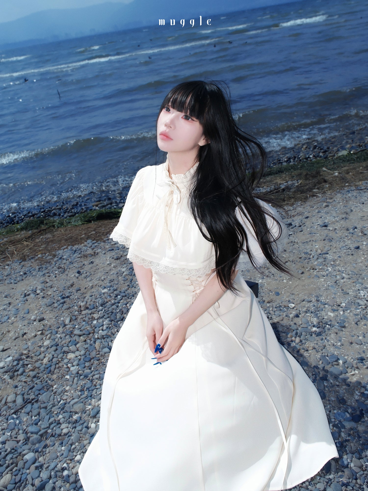 Sweet Ryōsangata Long Lace Dress LR2352