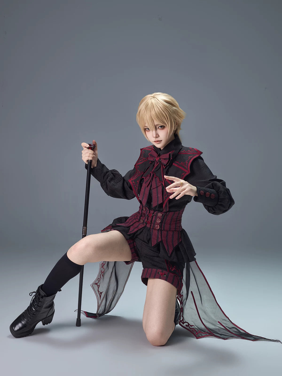 New Devil's Convention Dark Gothic Prince Style Lolita Set