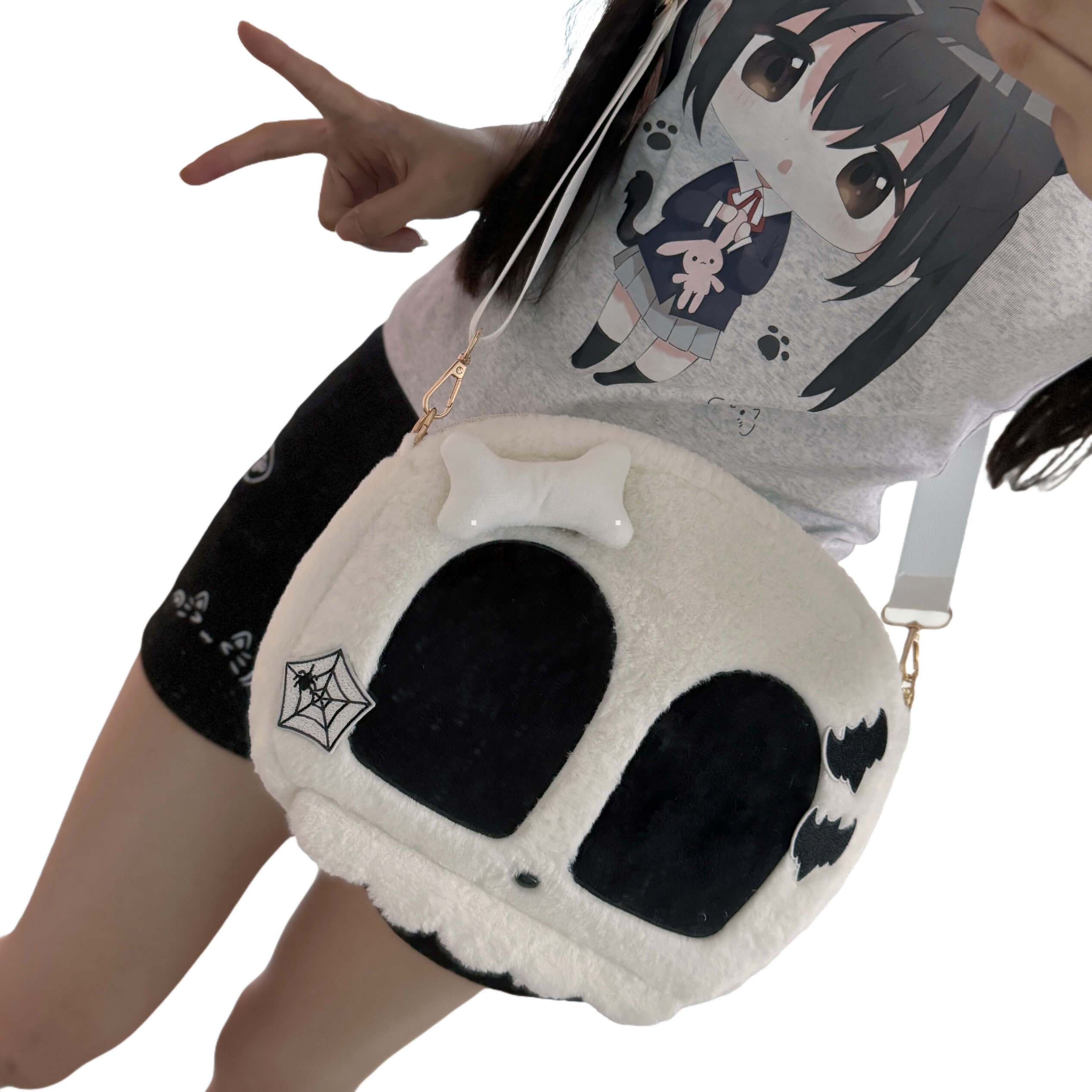 Lolita Gothic Cute Ghost Plush Backpack LE8003