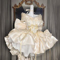 Lolita Elegant Golden Satin Princess Dress LC1011