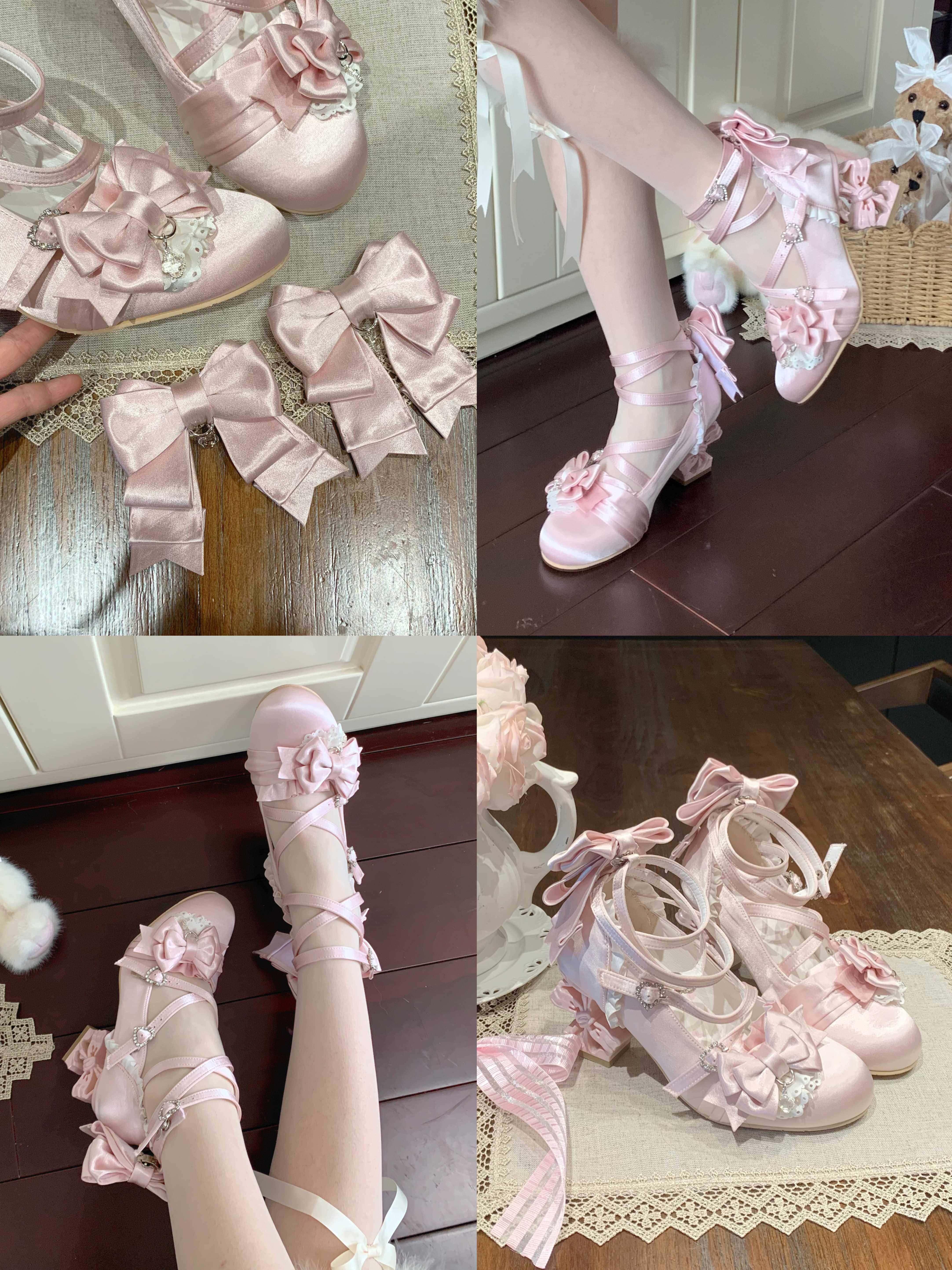 Knots Lolita  Ballet Style Bridal Heels