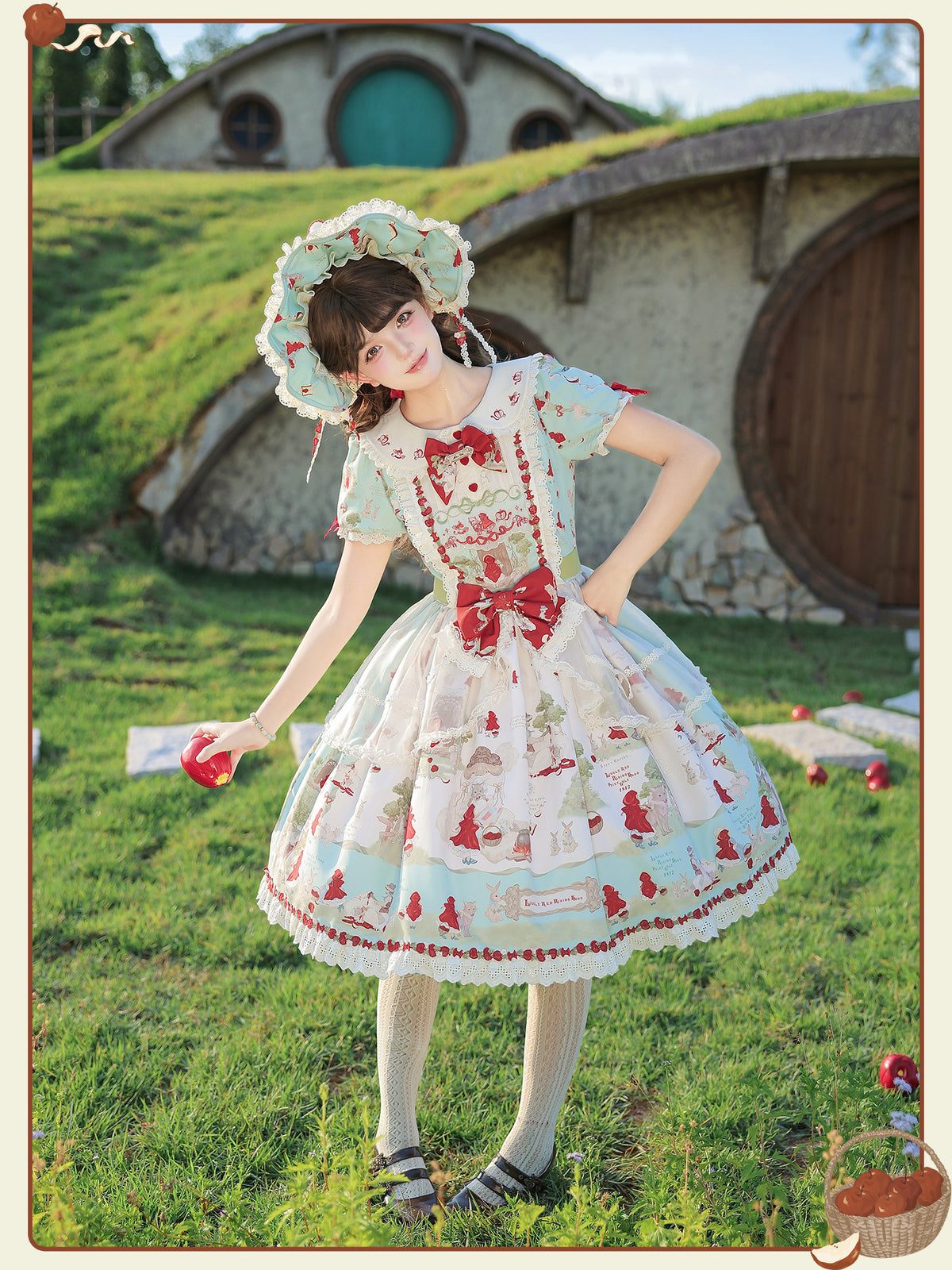 Little Red Riding Hood Original Fairy Tale Style Lolita OP Dress