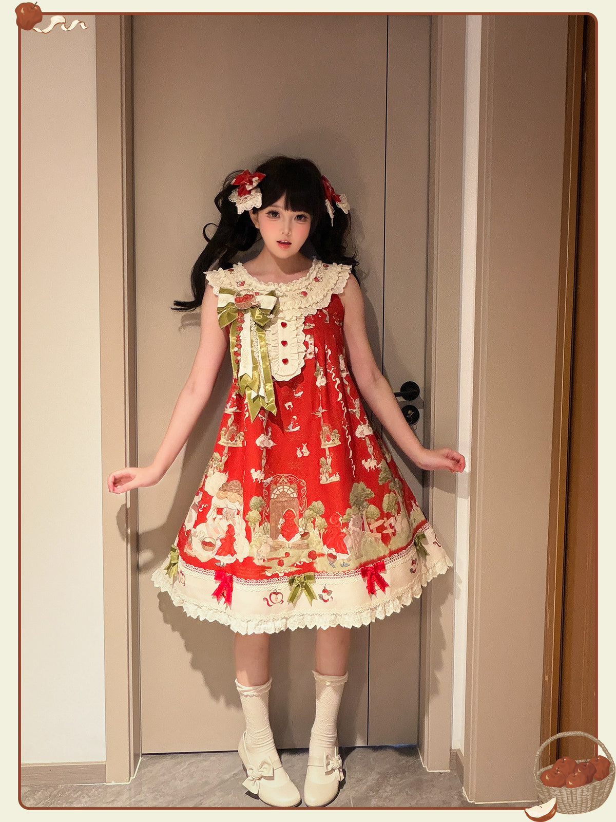 Little Red Riding Hood Original Fairy Tale Style Lolita A-Line JSK Dress