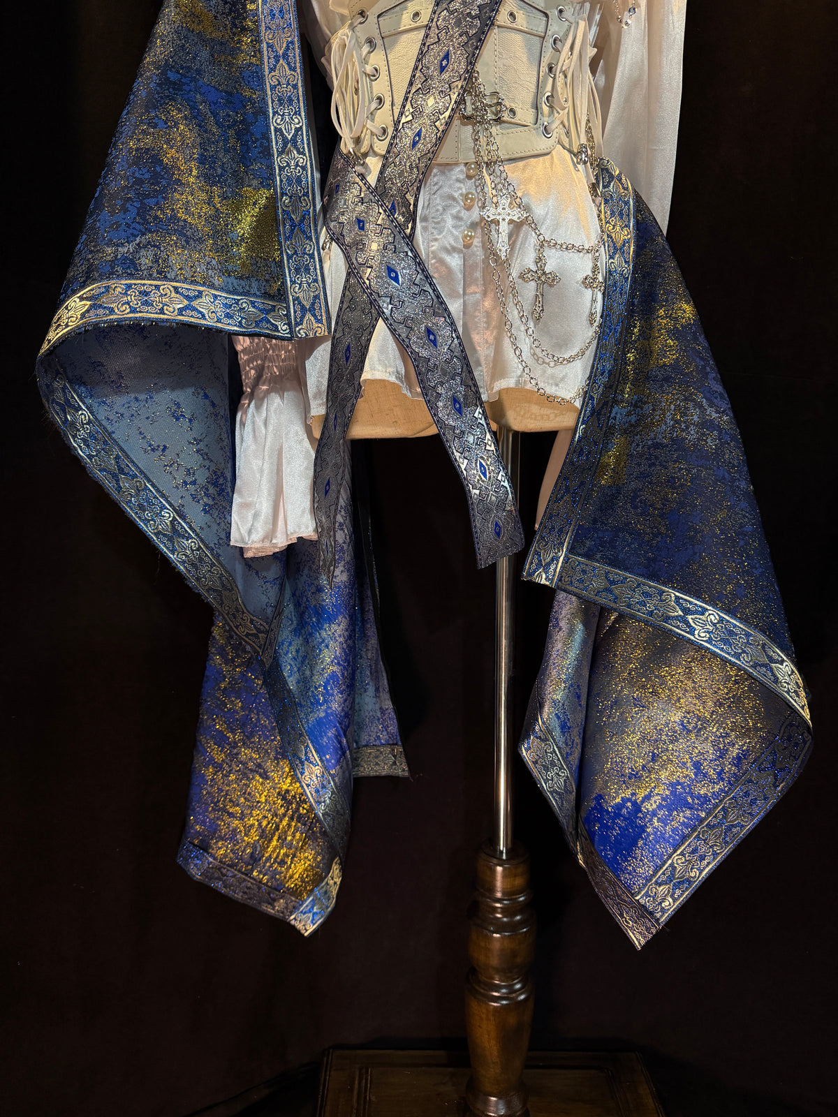 Sapphire Sovereign Royal Knight Court Style Vintage Gothic Lolita Prince Set
