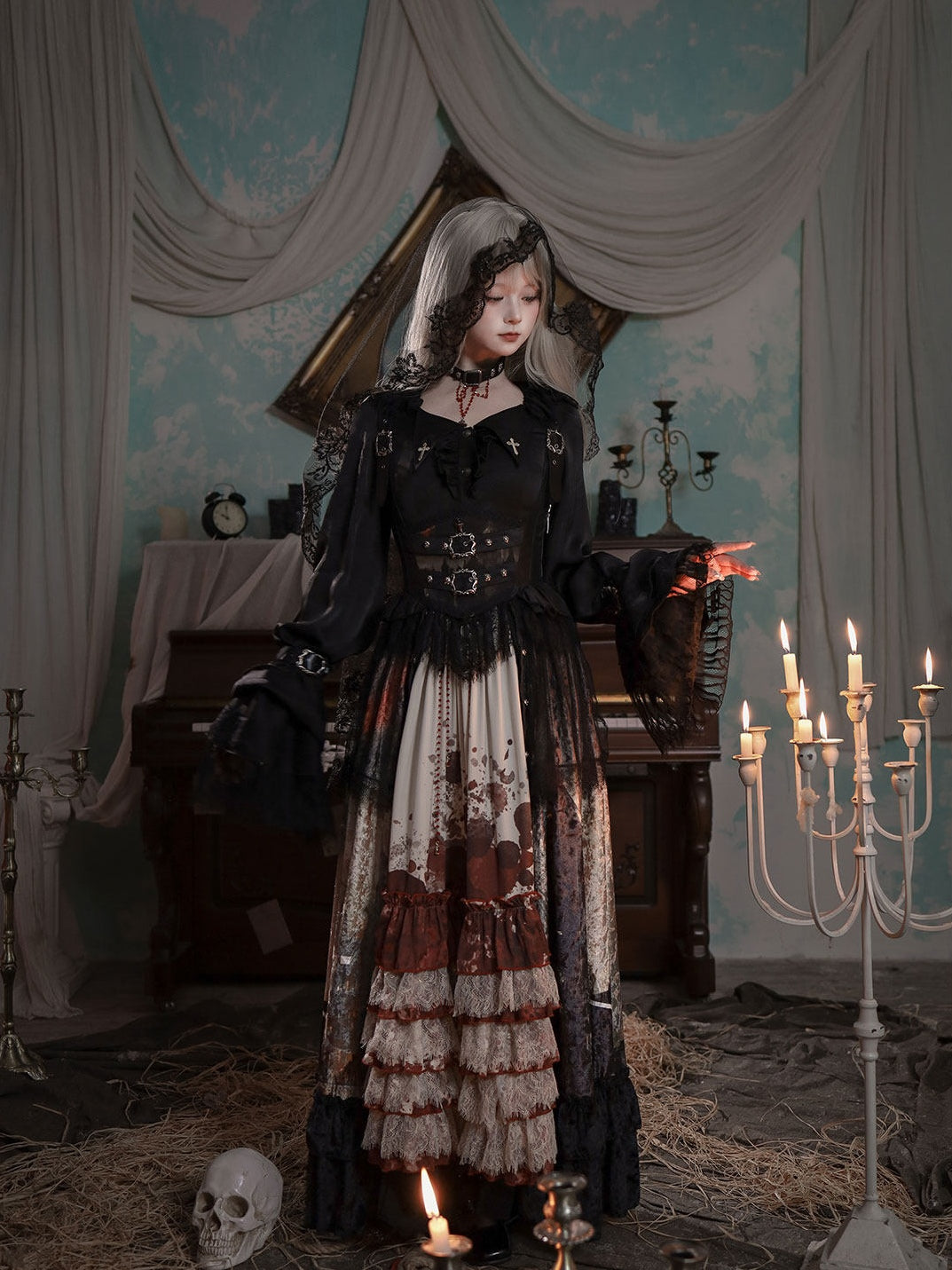 Heretic Nun Gothic Lolita Long JSK Set