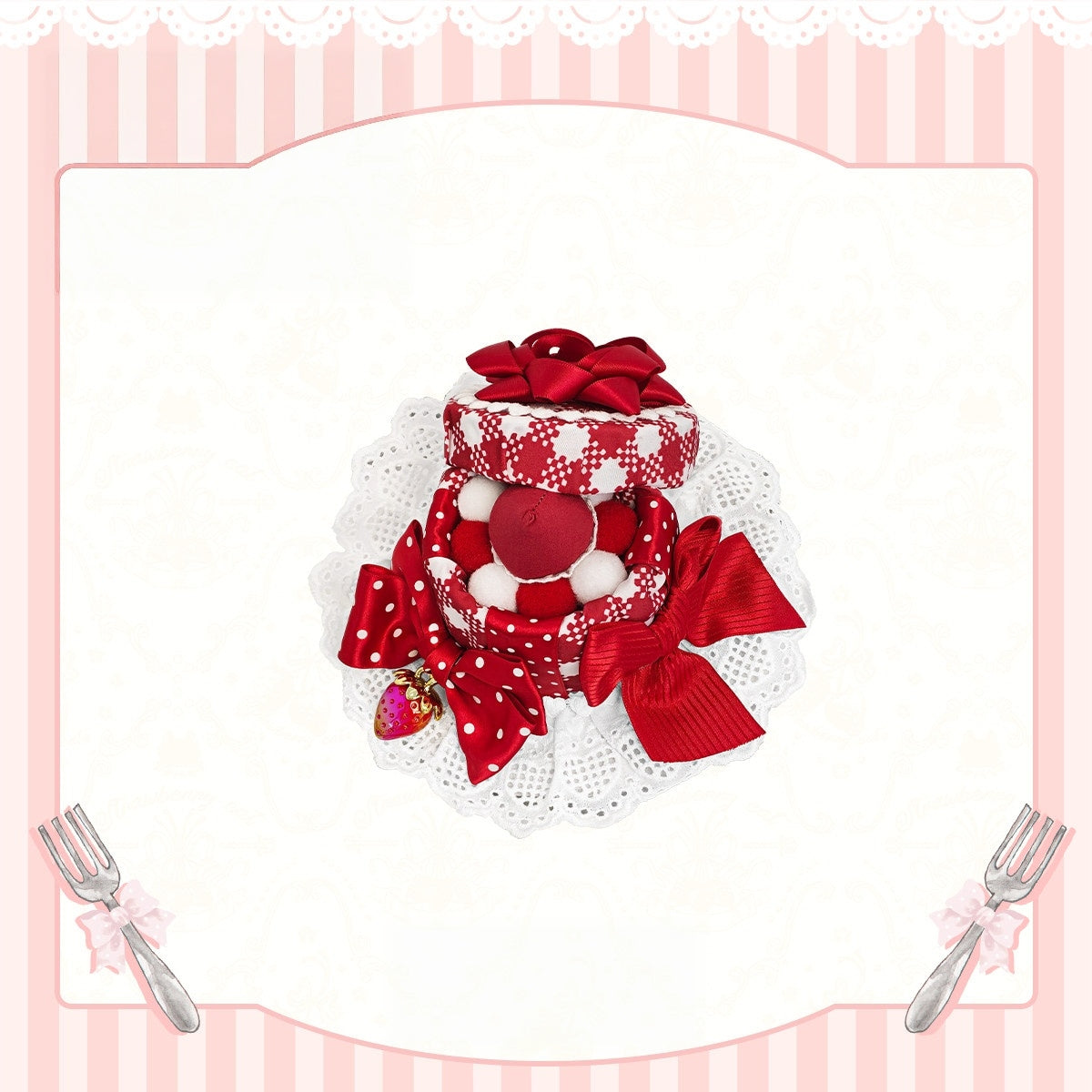 Starry‑Fallen Strawberry Rabbit Original Lolita Cute JSK Dress
