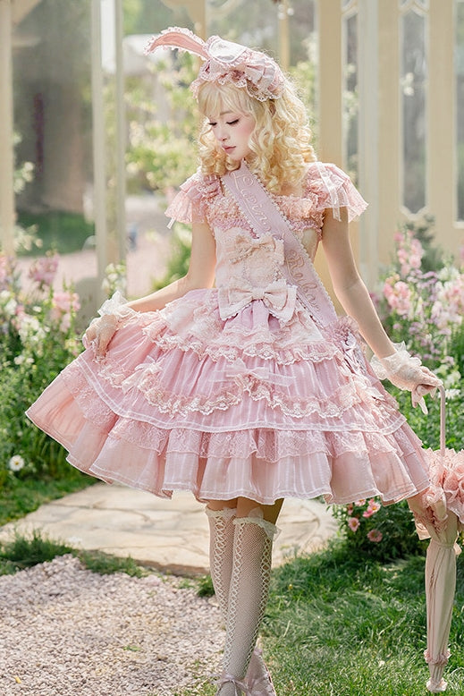 Ribbon Rabbit Lolita Pink JSK Dress