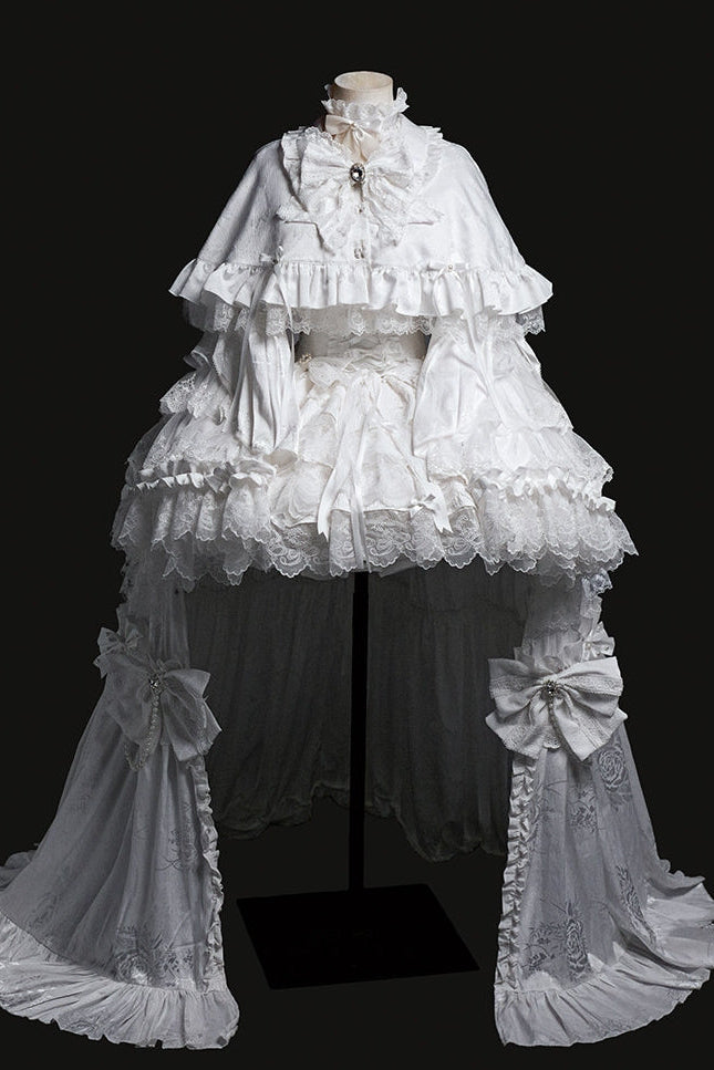 White Rabbit Princess Lolita Gothic Wedding White JSK Dress